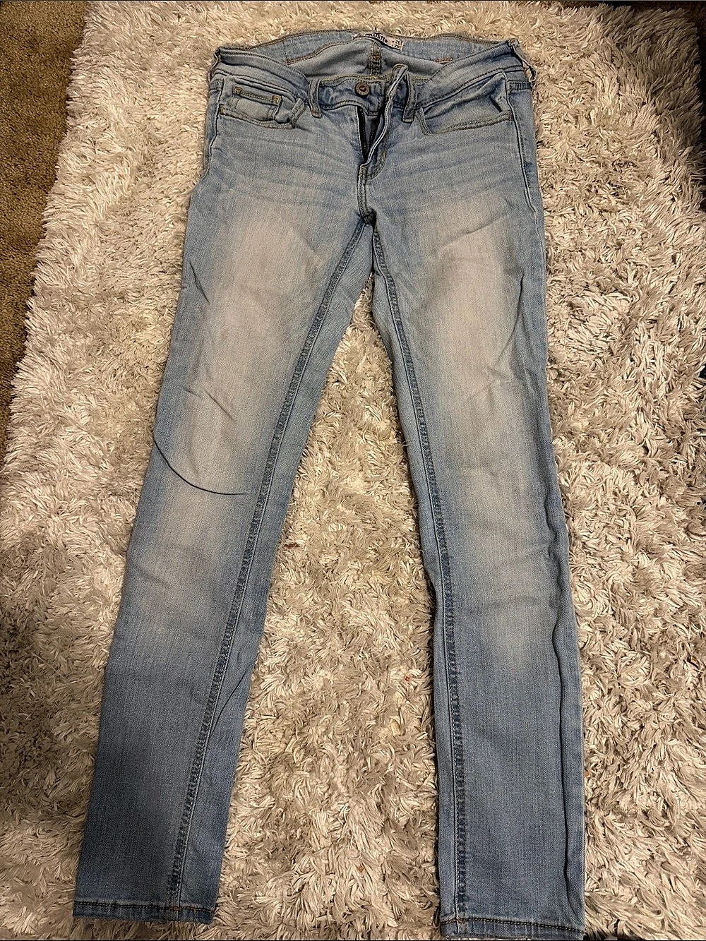 Hollister Skinny Jeans Blue Waist 26 Like New
